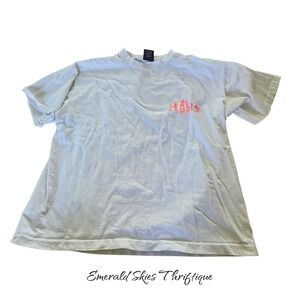 Vintage Hobie T-Shirt size large White Single Stitch Car Surf Graphic Tee
